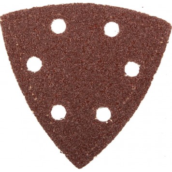 35583-040 | Треугольник шлифовальный универсальный на велкро основе, 6 отверстий, Р40, 93х93х93мм, 5шт, ЗУБР МАСТЕР-0