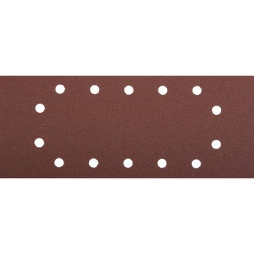 35594-080 | Лист шлифовальный 14 отверстий, для ПШМ на зажимах, Р80, 115х280мм, 5шт, ЗУБР МАСТЕР-0