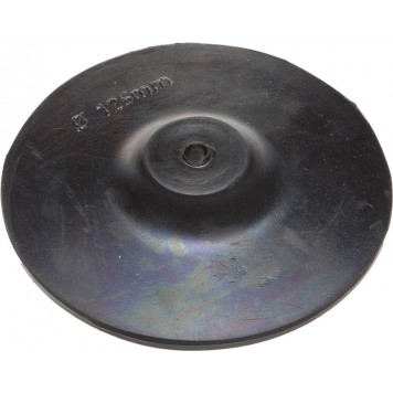 3579-125 | Тарелка опорная резиновая с шестигранным хвостовиком, для дрели, 125мм, ТЕВТОН-0