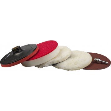 3591-150-H7 | Набор насадки полировальные для дрели/УШМ, 150мм, 7шт, ЗУБР ЭКСПЕРТ-0