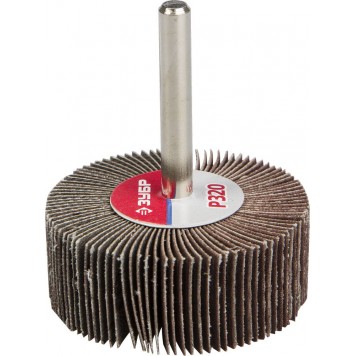 36601-320 | Круг шлифовальный веерный лепестковый, на шпильке, тип КЛО, зерно-электрокорунд нормальный, P320, 20х50мм, ЗУБР МАСТЕР-0