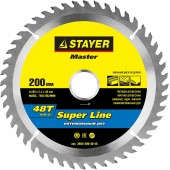 200 x 30 мм 48Т, диск пильный по дереву, STAYER 3682-200-30-48