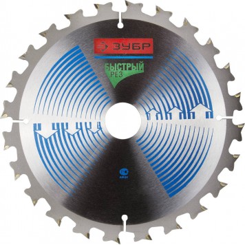 36901-170-16-24 | 170 x 16 мм 24Т, диск пильный по дереву, быстрорез, ЗУБР ПРОФЕССИОНАЛ-0