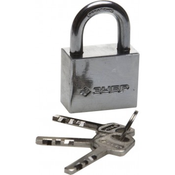 3710-40_z01 | Замок навесной, стальной корпус, закаленная дужка, 40мм, ЗУБР МАСТЕР-0