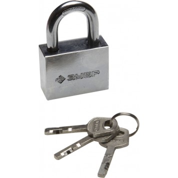 3710-50_z01 | Замок навесной, стальной корпус, закаленная дужка, 50мм, ЗУБР МАСТЕР-0