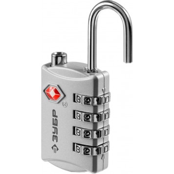 37114 | Замок TSA багажный, кодовый, 4 диска, ЗУБР ПРОФЕССИОНАЛ-3