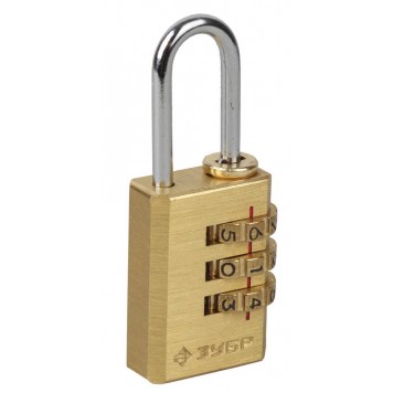 37118-1_z01 | Замок навесной мини, кодовый, 3 диска, ЗУБР ЭКСПЕРТ-0