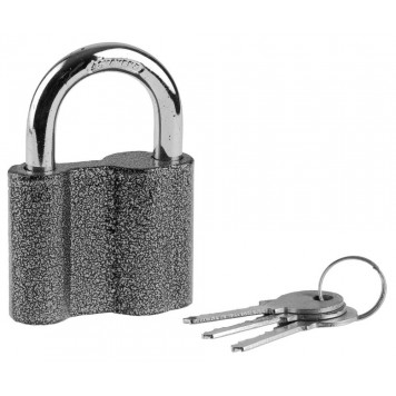 37145-60 | Замок навесной, металлический корпус, с закаленной дужкой, в коробке, 60мм, STAYER MASTER-0