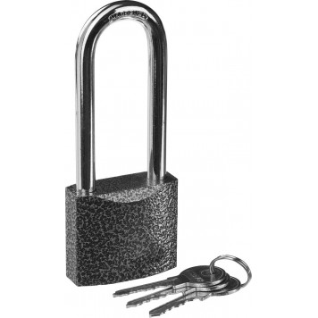 37160-50-1 | Замок навесной, металлический корпус, удлиненная закаленная дужка, 50 мм, STAYER STANDARD-0