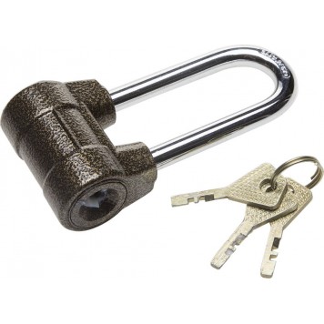 3720-4-01_z01 | Замок навесной облегченный, дисковый механизм секрета, ключ 7 PIN, удлиненная дужка d-10мм, 60мм, ЗУБР МАСТЕР-0