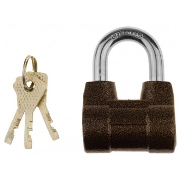 3720-4_z01 | Замок навесной облегченный, дисковый механизм секрета, ключ 7 PIN, дужка d-10мм, 60мм, ЗУБР МАСТЕР-1