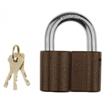 3720_z01 | Замок навесной общего применения, дисковый механизм секрета, ключ 7 PIN, дужка d-14мм, 80мм, ЗУБР МАСТЕР-1