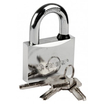 37227-60 | Замок навесной, стальной корпус, классическая форма, закаленная дужка, 60мм, ЗУБР ЭКСПЕРТ-0