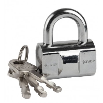 37231-40 | Замок навесной, компактный стальной корпус, закаленная дужка, 40мм, ЗУБР ЭКСПЕРТ-0