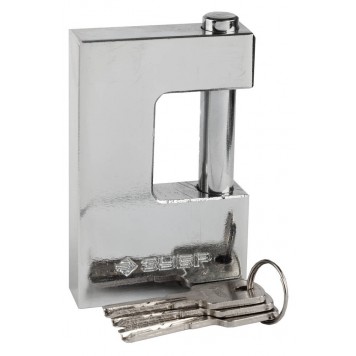 37281-90 | Замок навесной, стальной корпус, П-образная форма, 90мм, ЗУБР ЭКСПЕРТ-0