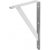 Уголок-кронштейн усиленный, 300х200х30х4мм, белый, STAYER 37422-1
