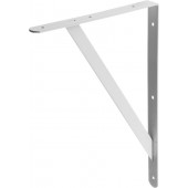 Уголок-кронштейн усиленный, 400х280х30х4мм, белый, STAYER 37423-1