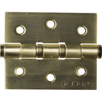 37601-075-3 | Петля универсальная 2 подшипника, цвет мат. латунь (SB), с крепежом, 75х63х2,5мм, 2 шт, ЗУБР ЭКСПЕРТ-0