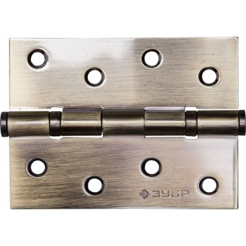 37601-125-1 | Петля универсальная 2 подшипника, цвет латунь (PB), с крепежом, 125х75х2,5мм, 2 шт, ЗУБР ЭКСПЕРТ-0