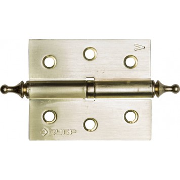 37601-125-2 | Петля универсальная 2 подшипника, цвет хром (CP), с крепежом, 125х75х2,5мм, 2 шт, ЗУБР ЭКСПЕРТ-0