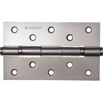 37601-125-4 | Петля универсальная 2 подшипника, цвет мат. никель (PN), с крепежом, 125х75х2,5мм, 2 шт, ЗУБР ЭКСПЕРТ-0