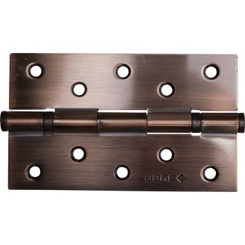 37601-125-6 | Петля универсальная 2 подшипника, цвет ст. медь (AC), с крепежом, 125х75х2,5мм, 2 шт, ЗУБР ЭКСПЕРТ-0