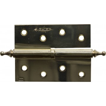 37605-100-1R | Петля дверная разъемная 1 подшипник, цвет латунь (PB), правая, с крепежом, 100х75х2,5мм, 2 шт, ЗУБР ЭКСПЕРТ-0