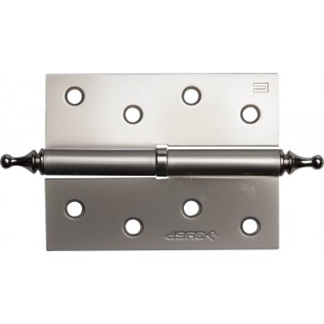 37605-100-4R | Петля дверная разъемная 1 подшипник, цвет мат. никель (PN), правая, с крепежом, 100х75х2,5мм,2шт, ЗУБР ЭКСПЕРТ-0