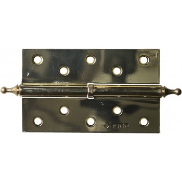 37605-125-1R | Петля дверная разъемная 1 подшипник, цвет латунь (PB), правая, с крепежом, 125х75х2,5мм, 2 шт, ЗУБР ЭКСПЕРТ-0