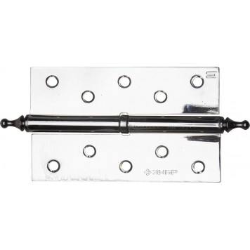 37605-125-2R | Петля дверная разъемная 1 подшипник, цвет хром (CP), правая, с крепежом, 125х75х2,5мм, 2 шт, ЗУБР ЭКСПЕРТ-0