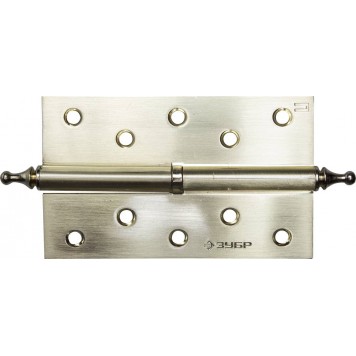 37605-125-3R | Петля дверная разъемная 1 подшипник, цвет мат. латунь (SB), правая, с крепежом, 125х75х2,5мм,2шт, ЗУБР ЭКСПЕРТ-0