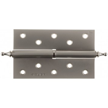 37605-125-4L | Петля дверная разъемная 1 подшипник, цвет мат. никель (PN), левая, с крепежом, 125х75х2,5мм,2шт, ЗУБР ЭКСПЕРТ-0