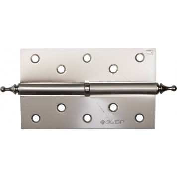 37605-125-4R | Петля дверная разъемная 1 подшипник, цвет мат. никель (PN), правая, с крепежом, 125х75х2,5мм,2шт, ЗУБР ЭКСПЕРТ-0