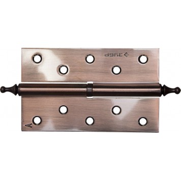 37605-125-6L | Петля дверная разъемная 1 подшипник, цвет ст. медь (AC), левая, с крепежом, 125х75х2,5мм, 2 шт, ЗУБР ЭКСПЕРТ-0