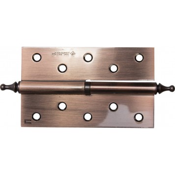 37605-125-6R | Петля дверная разъемная 1 подшипник, цвет ст. медь (AC), правая, с крепежом, 125х75х2,5мм, 2 шт, ЗУБР ЭКСПЕРТ-0