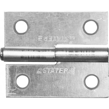 37613-50-1R | Петля дверная разъемная, цвет белый цинк, правая, 50мм, STAYER MASTER-0