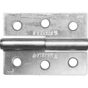 37613-65-1L | Петля дверная разъемная, цвет белый цинк, левая, 65мм, STAYER MASTER-0