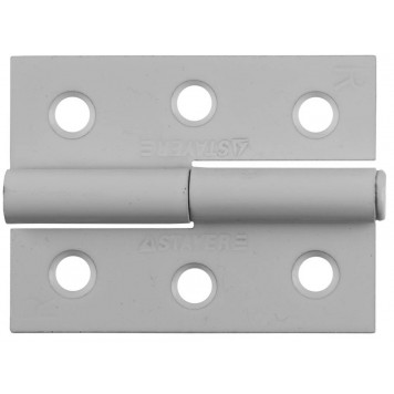 37613-65-2R | Петля дверная разъемная, цвет белый, правая, 65мм, STAYER MASTER-0