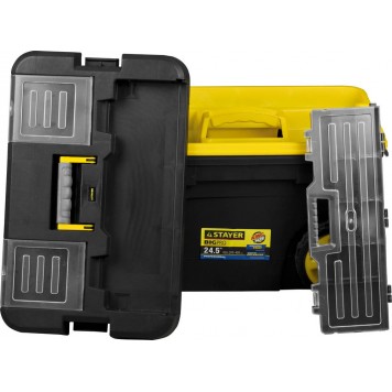 38107-24 | Ящик-тележка для инструмента пластиковая, STAYER BIGPRO-1