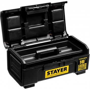 38167-16 | Ящик для инструмента пластиковый, STAYER TOOLBOX-16-2