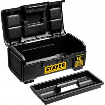 38167-16 | Ящик для инструмента пластиковый, STAYER TOOLBOX-16-4