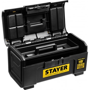 38167-19 | Ящик для инструмента пластиковый, STAYER TOOLBOX-19-2