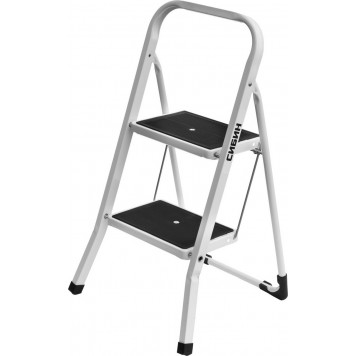 38807-02 | Лестница-стремянка стальная c широкими ступенями, 2 ступени, СИБИН-0