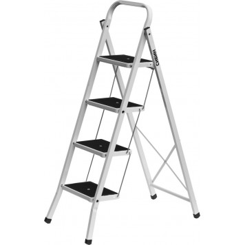 38807-04 | Лестница-стремянка стальная c широкими ступенями, 4 ступени, СИБИН-0