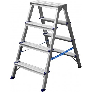 38825-04 | Лестница-стремянка двухсторонняя алюминиевая, 4 ступени, СИБИН-0