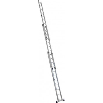 38833-11 | Лестница универсальная, трехсекционная со стабилизатором, 11 ступеней, СИБИН-4