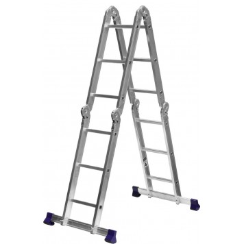 38851 | Лестница-трансформер, 4x3 ступени, алюминиевая., СИБИН ЛТ-43-0