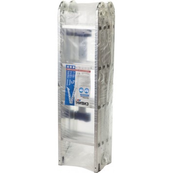 38852 | Лестница-трансформер, 4x4 ступени, алюминиевая., СИБИН ЛТ-44-3