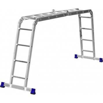 38852 | Лестница-трансформер, 4x4 ступени, алюминиевая., СИБИН ЛТ-44-4