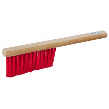 39020 | Щетка-сметка, искусственная щетина, трехрядная, деревянный корпус, 320мм, РОССИЯ-0